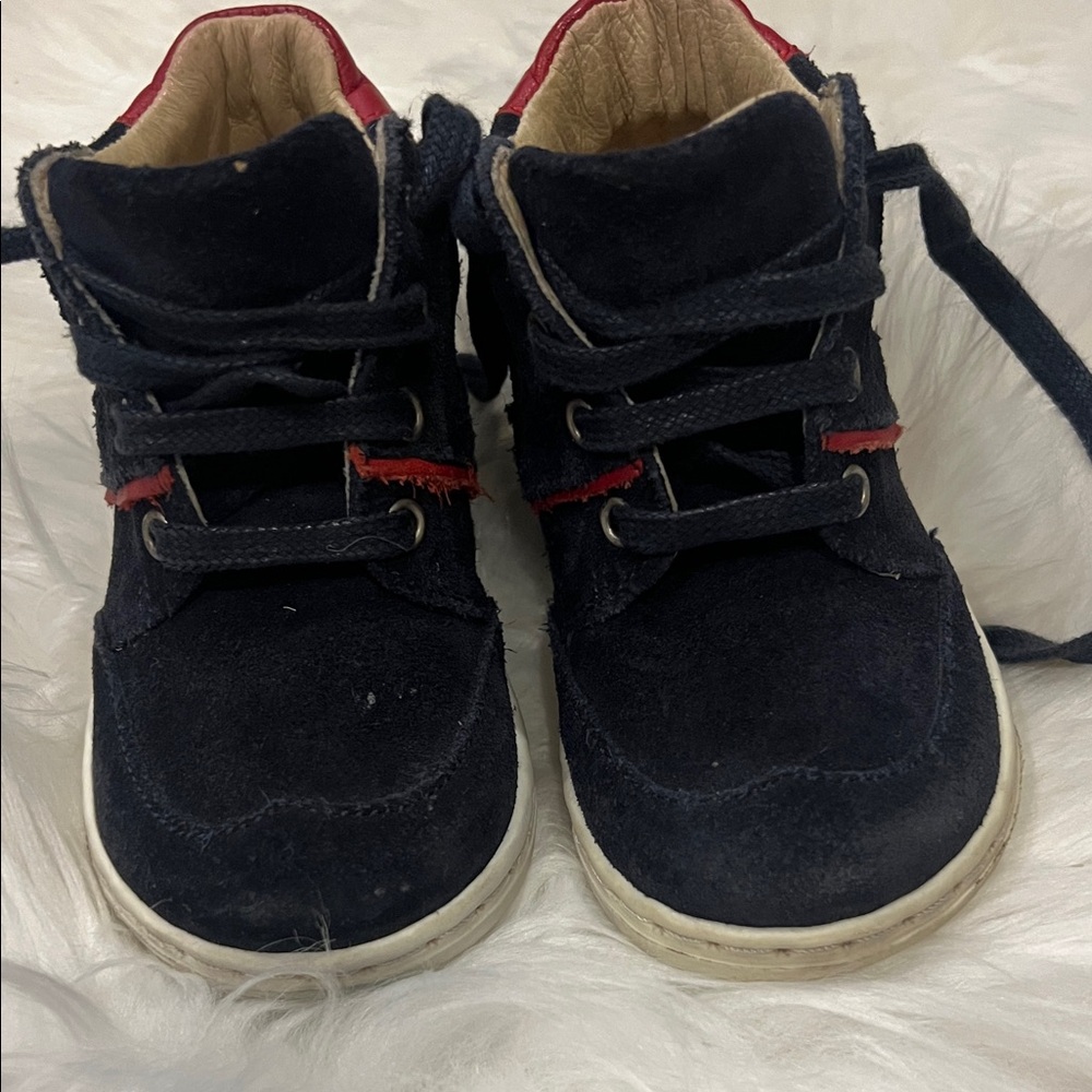 Jacadi Baby Navy Blue Suede Shoes